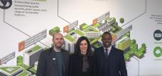 Paul Lancaster (Plan Digital), Joanna Shields (UK Minister for Internet Safety & Security) & Doug Jones (Tech North)