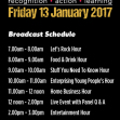 Schedule for #MicroBizMattersDay 2017