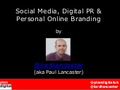 Social Media, Digital PR & Personal...